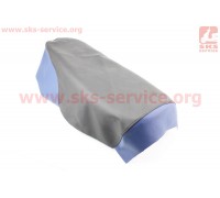 Чехол сиденья (эластичный, прочный материал) черный/синий (Alpha 110cc)