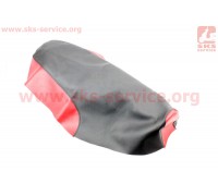 Чехол сиденья (эластичный, прочный материал) черный/красный (Active 110)