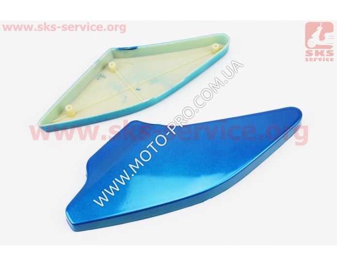 Пластик - накладка порога правый+левый к-кт, голубой (Active 110)