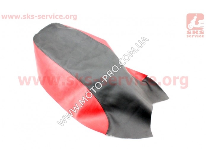 Чехол сиденья (эластичный, прочный материал) черный/красный (CB-125/150)
