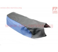 Чехол сиденья (эластичный, прочный материал) черный/синий (CB-125/150)
