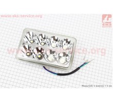 Фары квадратной передняя часть 8-LED, 165*105мм, TUNING...