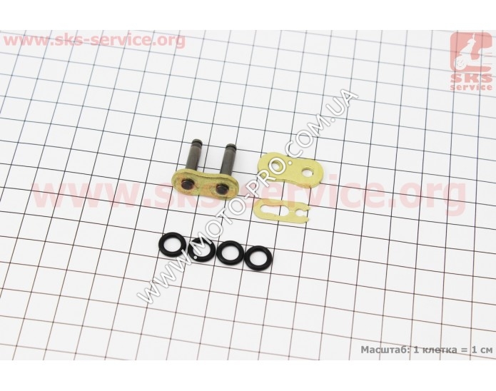 Ланка (замок) ланцюга 428Н VX GOLD (з сальниками) (CB-125/150)