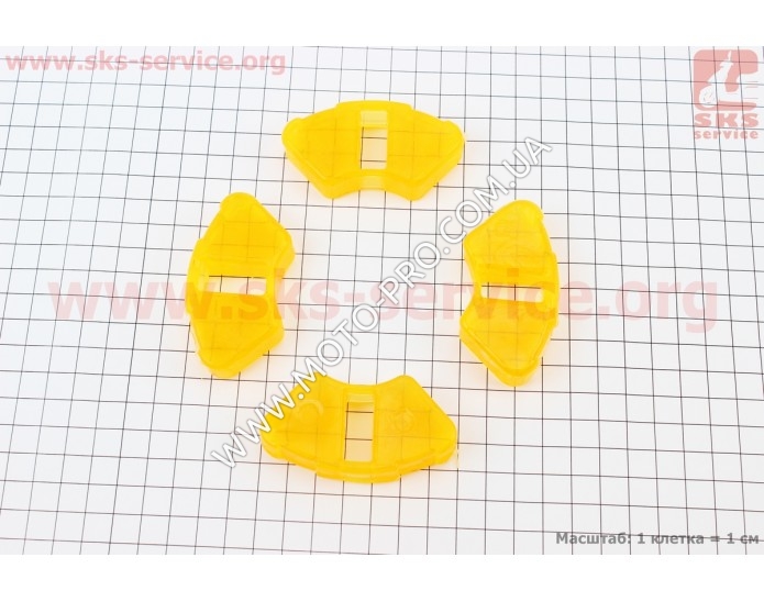Демпферная резинка заднего колеса (к-кт 4шт) "СИЛИКОН" (Delta 110cc)