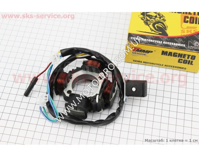 Статор магнето Suzuki AD50/100 (3 провода) + датчик холла (Suzuki AD 50)