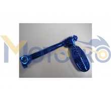 Ніжка кікстартера Honda DIO (стайлінгова) (синій хром) ...