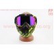 Окуляри+захисна маска, чорно-салатова (хамелеон скло) MT-009