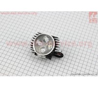 Фара дополнительная светодиодная - 4 LED с креплением, "компакт" ЧЕРНАЯ
