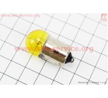 Лампа повороту (жовта із цоколем) 12V/10W G18