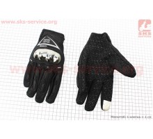 Перчатки мотоциклетные XL-Чёрно-Серые (сенсорный палец)