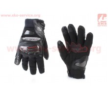 Перчатки мотоциклетные, теплые XL-Чёрные (сенсорный пал...