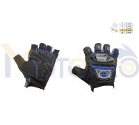 Рукавички без пальців (mod:MC-24D, size:XL, сині, текстиль) SCOYCO
