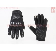 Перчатки мотоциклетные XL-Чёрные (сенсорный палец) тип ...