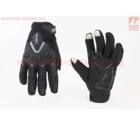 Рукавички мотоциклетні XXL-Чорні (сенсорний палець) тип 1