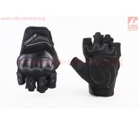 Рукавички мотоциклетні без пальців XL-Чорні, тип 2