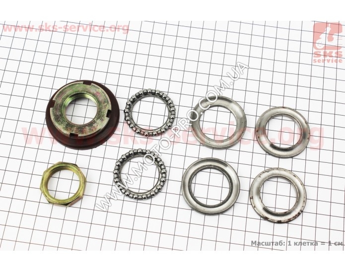 Підшипники керма к-кт (твердопластиковий пильник) (314303)