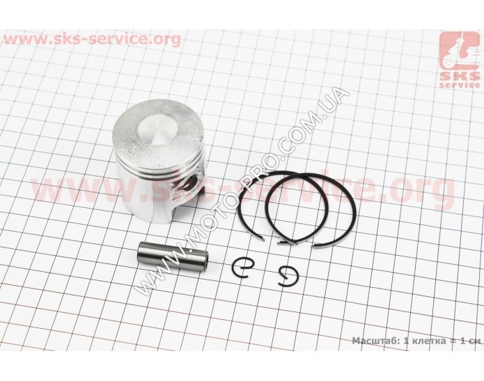 Поршень, кільця, палець до-кт 65сс 43мм +0,50 (палець 10мм) (311042)