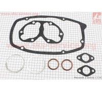 Прокладки двигателя 6V к-кт 8шт, паронит+алюминий