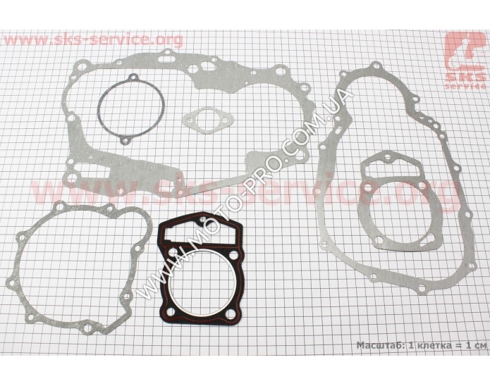 Прокладки двигателя к-кт CB-250cc 67мм (321748)