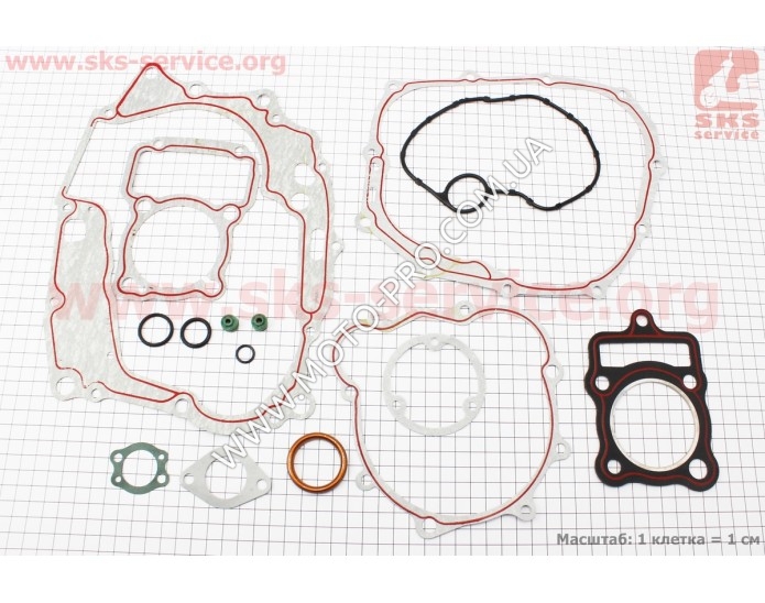 Прокладки двигателя к-кт CB-125cc 56,5мм (321751)