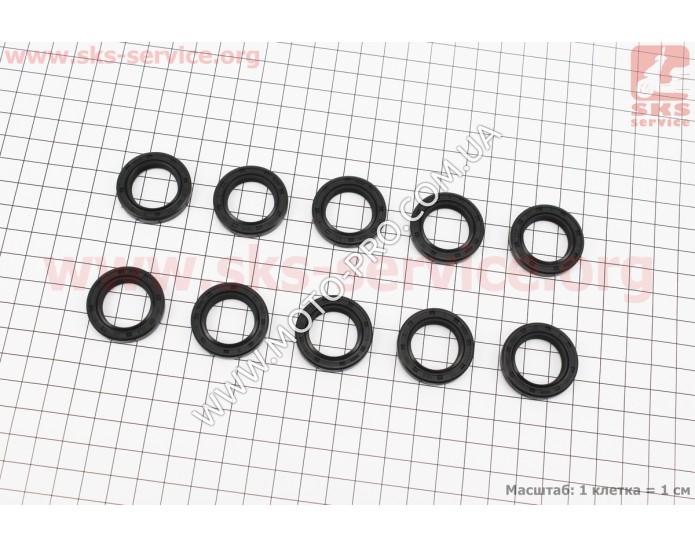 Сальник коленвала 19,8*30*5 к-кт 10шт, качественные (309865)