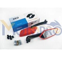 Зеркала многоугольные mod:201, 8/10mm (красные) RED