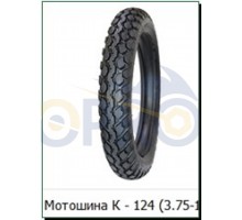 Мотошина 3,75 -18 TT (Петрошина К-124+камера) LTK