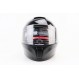 Шлем интеграл, закрытый (сертификация DOT)+откидные очки BLD-М66 М (57-58см), ЧЁРНЫЙ глянец
