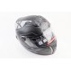 Шлем интеграл, закрытый+очки BLD-М61 S (55-56см), ЧЁРНЫЙ матовый с серым рисунком