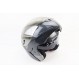Шлем модуляр, закрытый с откидным подбородком+откидные очки BLD-158 S (55-56см), "КАРБОН" глянец