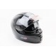 Шлем интеграл, закрытый (сертификация DOT)+откидные очки BLD-М66 М (57-58см), ЧЁРНЫЙ глянец