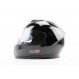 Шлем интеграл, закрытый (сертификация DOT)+откидные очки BLD-М66 S (55-56см), ЧЁРНЫЙ глянец