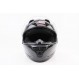 Шлем интеграл, закрытый (сертификация DOT)+откидные очки BLD-M67 S (55-56см), ЧЁРНЫЙ глянец