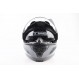 Шлем модуляр, закрытый с откидным подбородком+откидные очки BLD-162 М (57-58см), "КАРБОН" глянец