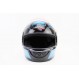 Шлем интеграл, закрытый 825-3 S, ЧЁРНЫЙ с сине-серым рисунком