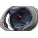 Шлем модуляр, закрытый с откидным подбородком+откидные очки BLD-158 М (57-58см), ЧЁРНЫЙ матовый