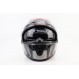Шлем интеграл, закрытый (сертификация DOT)+откидные очки BLD-M67 М (57-58см), СЕРЫЙ глянец с серо-чёрным рисунком