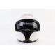 Шлем интеграл, закрытый (сертификация DOT)+откидные очки BLD-М66 М (57-58см), БЕЛЫЙ глянец