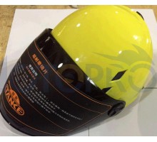 Шлем открытый (mod:210) (size:L, желтый, +тонированный ...