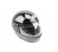 Шлем закрытый HF-101 M- ЧЕРНЫЙ глянец