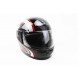 Шлем закрытый HF-101 S- ЧЕРНЫЙ с красно-серым рисунком Q233-R (330871)