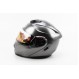 Шлем закрытый с откидным подбородком+очки HF-119 S- СЕРЫЙ глянец (330755)