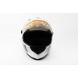 Шлем закрытый HF-111 M- БЕЛЫЙ с черным рисунком Q151-S (330250)
