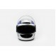Шлем закрытый HF-101 M- СЕРЫЙ с черно-синим рисунком Q23-BL (330650)