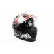 Шлем закрытый+очки FF322 LOTUS XL - ЧЕРНЫЙ с рисунком серым (330822)