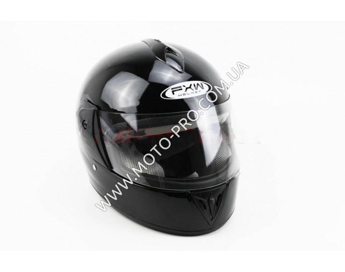 Шлем закрытый HF-150 S- ЧЕРНЫЙ глянец (330812)