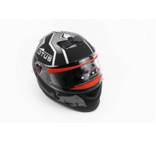 Шлем закрытый+очки FF322 LOTUS XL - ЧЕРНЫЙ матовый с ри...