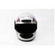 Шлем закрытый HF-101 M- СЕРЫЙ с красно-черным рисунком Q23-R (330862)