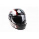 Шлем закрытый HF-101 М- ЧЕРНЫЙ с красно-серым рисунком Q233-R (330872)