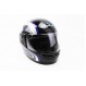 Шлем закрытый HF-101 М- ЧЕРНЫЙ с сине-серым рисунком Q233-BL (330874)